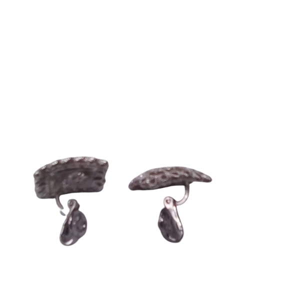 Nina Ricci Elegant Square Silver Crystal Clip On Earrings - Picture 2 of 3